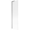 Mexen Next L Duschabtrennung 1-flügelig 50 x 150 cm, gestreift, Gun Metal - 895-050-000-03-09-95