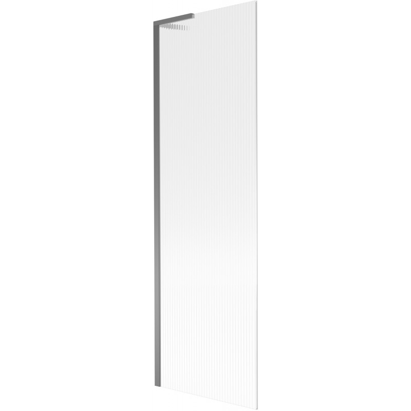 Mexen Next L Badewannenwand 1-flügelig 60 x 150 cm, Streifen, Gun Metal - 895-060-000-03-09-95