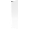 Mexen Next L Badewannenwand 1-flügelig 60 x 150 cm, Streifen, Gun Metal - 895-060-000-03-09-95