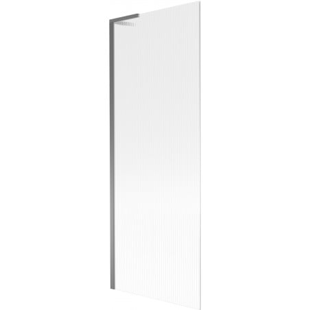 Mexen Next L Badewannenfaltwand 1-flügelig 70 x 150 cm, Streifen, Gun Metal - 895-070-000-03-09-95