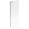 Mexen Next L Badewannenfaltwand 1-flügelig 70 x 150 cm, Streifen, Gun Metal - 895-070-000-03-09-95