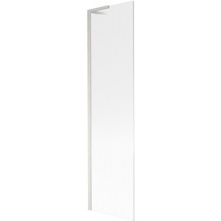 Mexen Next L Badewannen-Faltwand 1-teilig 50 x 150 cm, Streifen, gebürsteter Nickel - 895-050-000-03-09-97
