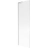 Mexen Next L Badewannenfaltwand 1-flügelig 60 x 150 cm, Streifen, gebürsteter Nickel - 895-060-000-03-09-97