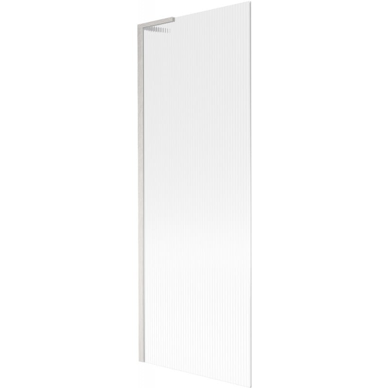Mexen Next L Badewannen-Paravent 1-flügelig 70 x 150 cm, Streifen, gebürstetes Nickel - 895-070-000-03-09-97