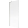Mexen Next L Badewannenfaltwand 1-flügelig 80 x 150 cm, Streifen, gebürsteter Nickel - 895-080-000-03-09-97