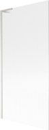Mexen Next L Badewannenabtrennung 1-flügelig 90 x 150 cm, Streifen, gebürsteter Nickel - 895-090-000-03-09-97