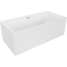 Mexen Nita freistehende Badewanne 170 x 80 cm, weiß, Überlauf Chrom - 52091708000-01