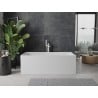 Mexen Nita freistehende Badewanne 170 x 80 cm, weiß, weißer Überlauf - 52091708000-20