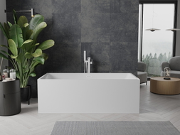 Mexen Nita freistehende Badewanne 170 x 80 cm, weiß, weißer Überlauf - 52091708000-20