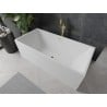 Mexen Nita freistehende Badewanne 170 x 80 cm, weiß, Überlauf gold - 52091708000-50