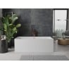 Mexen Nita freistehende Badewanne 170 x 80 cm, weiß, Überlauf gebürstetes Kupfer - 52091708000-65
