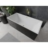 Mexen Nita freistehende Badewanne 170 x 80 cm, weiß/schwarz, Überlauf gold - 52091708075-50