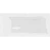 Mexen Nita freistehende Badewanne 170 x 80 cm, weiß/schwarz, weißer Überlauf - 52091708075-20