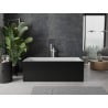 Mexen Nita freistehende Badewanne 170 x 80 cm, weiß/schwarz, weißer Überlauf - 52091708075-20