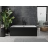 Mexen Nita freistehende Badewanne 170 x 80 cm, weiß/schwarz, schwarze Überlauf - 52091708075-70