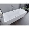 Mexen Lita freistehende Badewanne 170 x 75 cm, weiß, Überlauf chrom - 52121707500-01
