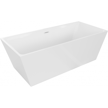 Mexen Lita freistehende Badewanne 170 x 75 cm, weiß, weißer Überlauf - 52121707500-20