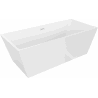 Mexen Lita freistehende Badewanne 170 x 75 cm, weiß, weißer Überlauf - 52121707500-20