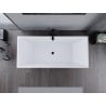 Mexen Lita freistehende Badewanne 170 x 75 cm, weiß, schwarzer Überlauf - 52121707500-70