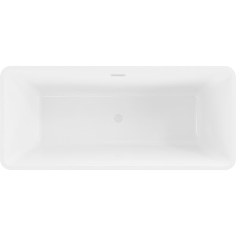 Mexen Tonia freistehende Badewanne 170 x 75 cm, weiß, weißer Überlauf - 52171707500-20