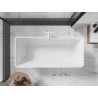 Mexen Tonia freistehende Badewanne 170 x 75 cm, weiß, weißer Überlauf - 52171707500-20