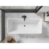 Mexen Tonia freistehende Badewanne 170 x 75 cm, weiß, schwarzer Überlauf - 52171707500-70