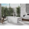 Mexen Tonia freistehende Badewanne 170 x 75 cm, weiß, schwarzer Überlauf - 52171707500-70