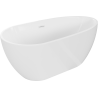 Mexen Eos freistehende Badewanne 150 x 75 cm, weiß, Überlauf weiß - 52471507500-20