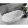 Mexen Eos freistehende Badewanne 170 x 75 cm, weiß, Überlauf chrom - 52471707500-01
