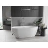 Mexen Eos freistehende Badewanne 170 x 75 cm, weiß, Überlauf chrom - 52471707500-01