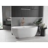 Mexen Eos freistehende Badewanne 170 x 75 cm, weiß, Überlauf Roségold - 52471707500-60