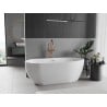 Mexen Eos freistehende Badewanne 170 x 75 cm, weiß, Überlauf gebürstetes Kupfer - 52471707500-65