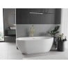 Mexen Eos freistehende Badewanne 170 x 75 cm, weiß, Überlauf gold - 52471707500-50