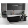 Mexen Eos freistehende Badewanne 170 x 75 cm, weiß/schwarz, Überlauf gebürstetes Kupfer - 52471707575-65