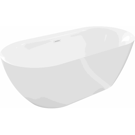 Mexen Roxy freistehende Badewanne 170 x 80 cm, weiß, Überlauf weiß - 51201708000-20