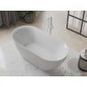 Mexen Roxy freistehende Badewanne 170 x 80 cm, weiß, Überlauf weiß - 51201708000-20