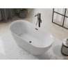 Mexen Roxy freistehende Badewanne 170 x 80 cm, weiß, schwarzer Überlauf - 51201708000-70