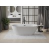 Mexen Roxy freistehende Badewanne 170 x 80 cm, weiß, schwarzer Überlauf - 51201708000-70