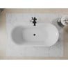 Mexen Roxy freistehende Badewanne 170 x 80 cm, weiß, schwarzer Überlauf - 51201708000-70