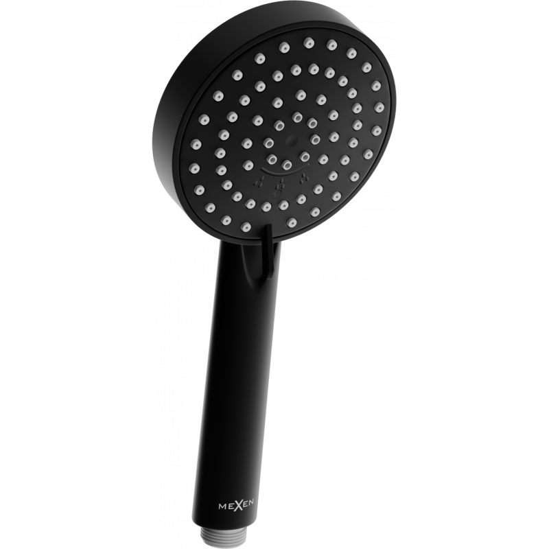 Mexen R-75 3-funktionaler Duschkopf, schwarz - 79575-70