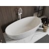 Mexen Bilbao freistehende Badewanne 180 x 90 cm, weiß, Überlauf weiß - 51311809000-20