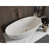 Mexen Bilbao freistehende Badewanne 180 x 90 cm, weiß, Überlauf roségold - 51311809000-60