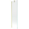 Mexen Next Badewannenabtrennung 1-flügelig 50 x 150 cm, transparent, gebürstet gold - 895-050-000-00-00-55
