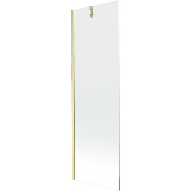 Mexen Next Badewannenabtrennung 1-flügelig 60 x 150 cm, transparent, gebürstetes Gold - 895-060-000-00-00-55