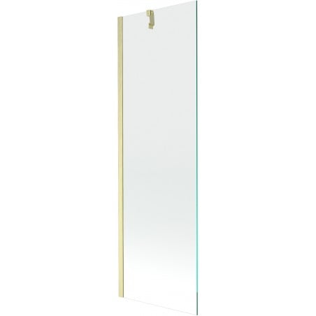 Mexen Next Badewannenabtrennung 1-flügelig 60 x 150 cm, transparent, gebürstetes Gold - 895-060-000-00-00-55