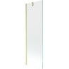 Mexen Next Badewannenabtrennung 1-flügelig 60 x 150 cm, transparent, gebürstetes Gold - 895-060-000-00-00-55