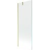 Mexen Next Badewannenabtrennung 1-flügelig 70 x 150 cm, transparent, gold gebürstet - 895-070-000-00-00-55