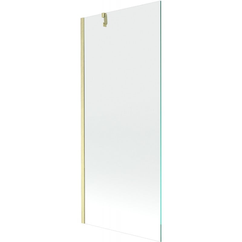Mexen Next Duschwand 1-flügelig 80 x 150 cm, transparent, gebürstet gold - 895-080-000-00-00-55