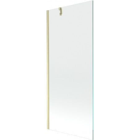 Mexen Next Duschwand 1-flügelig 80 x 150 cm, transparent, gebürstet gold - 895-080-000-00-00-55