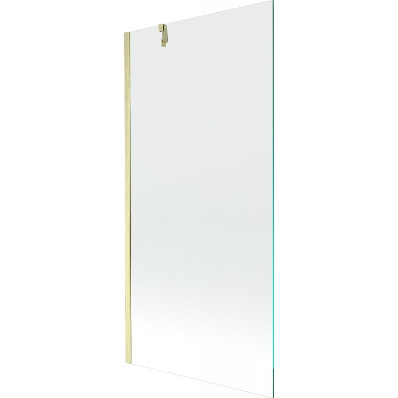 Mexen Next Badewannenabtrennung 1-flügelig 90 x 150 cm, transparent, gold gebürstet - 895-090-000-00-00-55